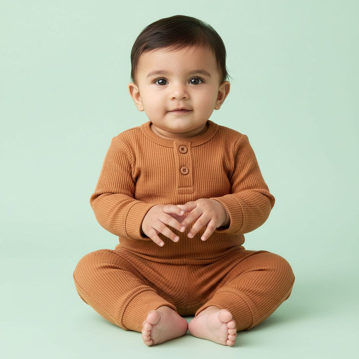 Ribbed Organic Cotton Baby Co-ord Set