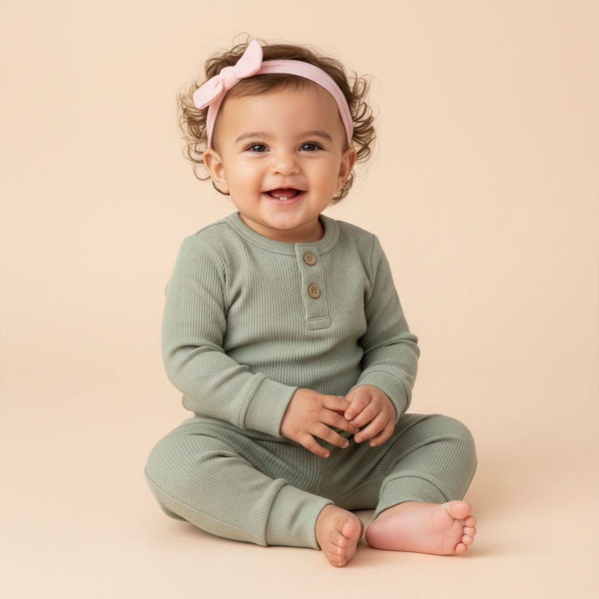 Ribbed Organic Cotton Baby Co-ord Set