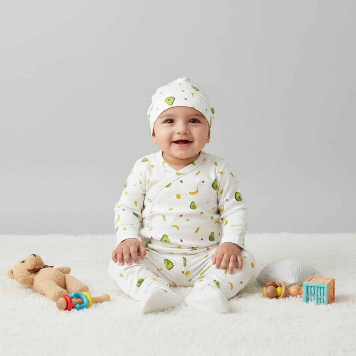 Newborn Kimono Onesie Gift Set - 3 Pieces