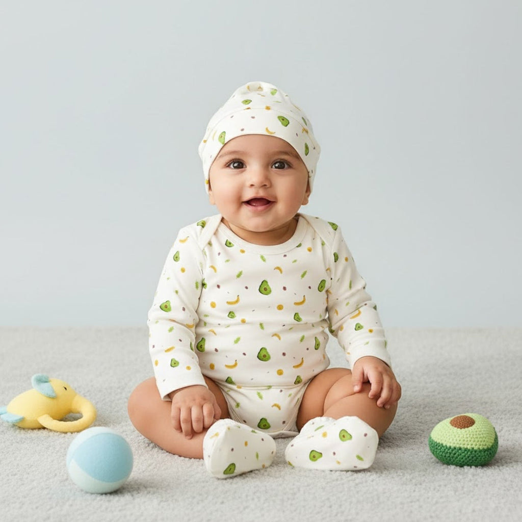 Organic Cotton Newborn Onesie Gift Set - 4 Pieces