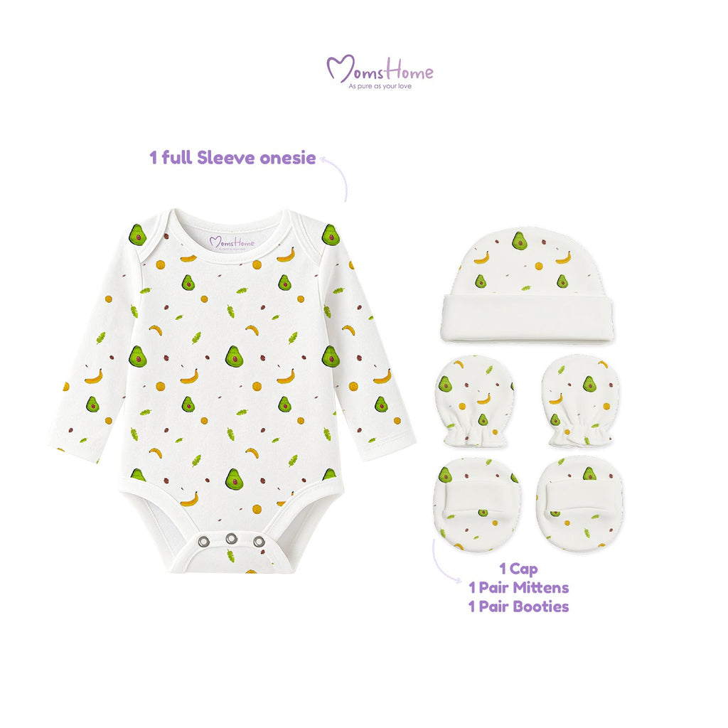 Organic Cotton Newborn Onesie Gift Set - 4 Pieces