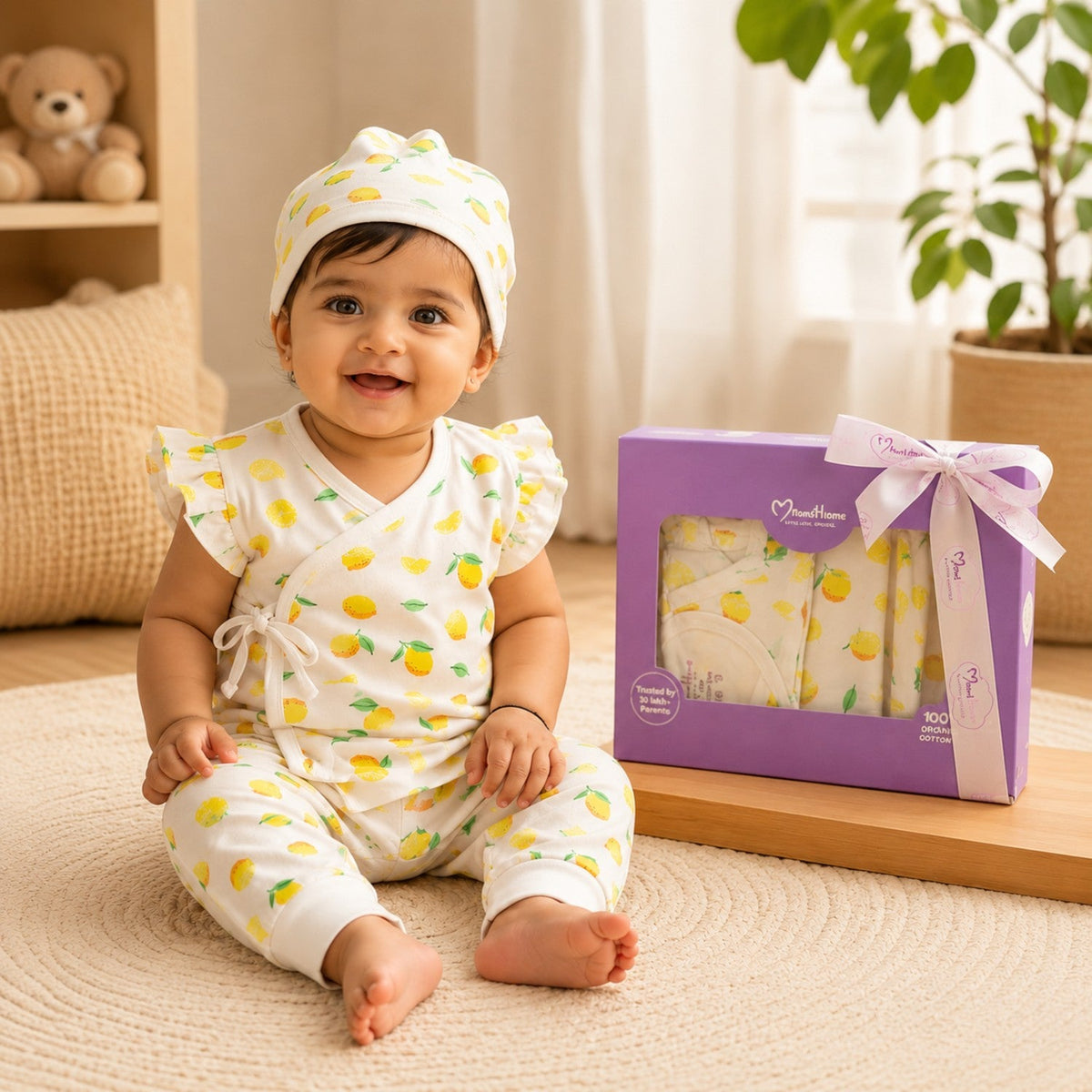Newborn Kimono Top Gift Set - 3 Pieces