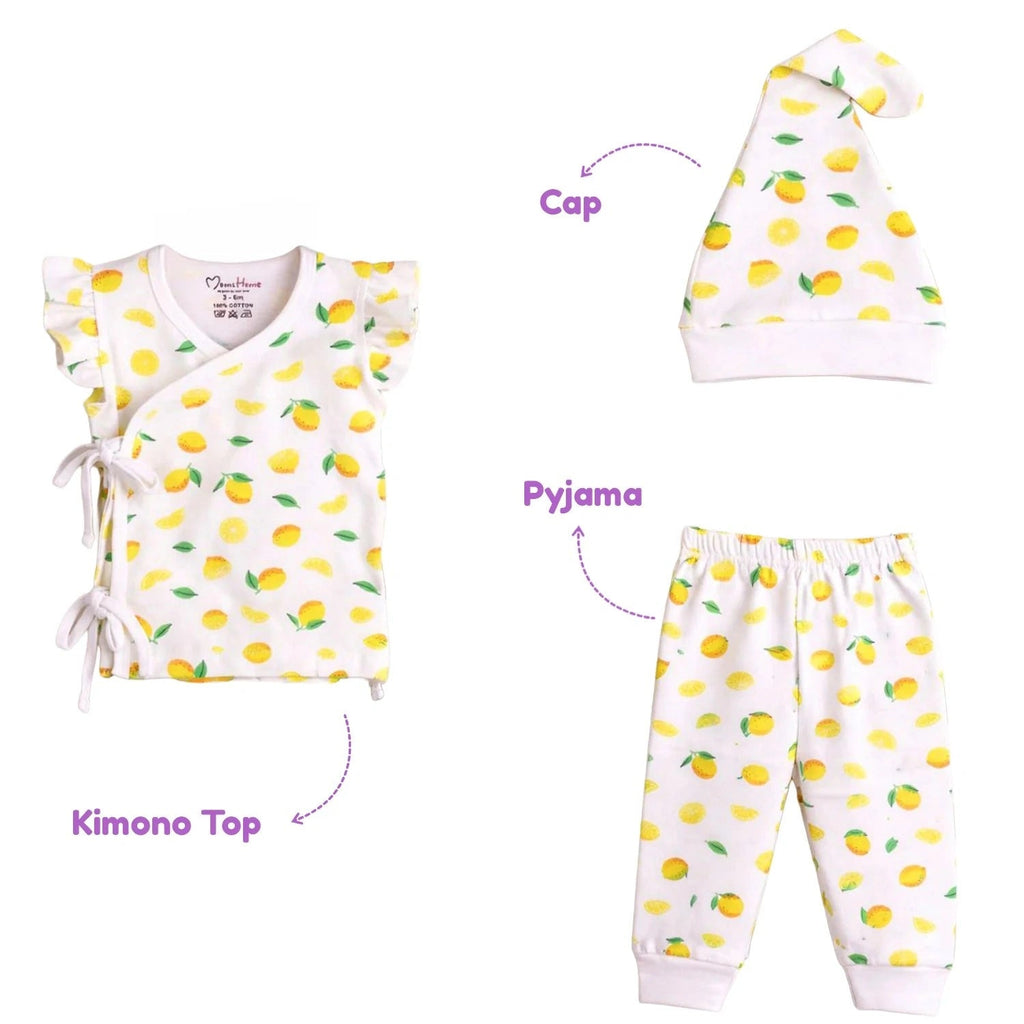 Newborn Kimono Top Gift Set - 3 Pieces