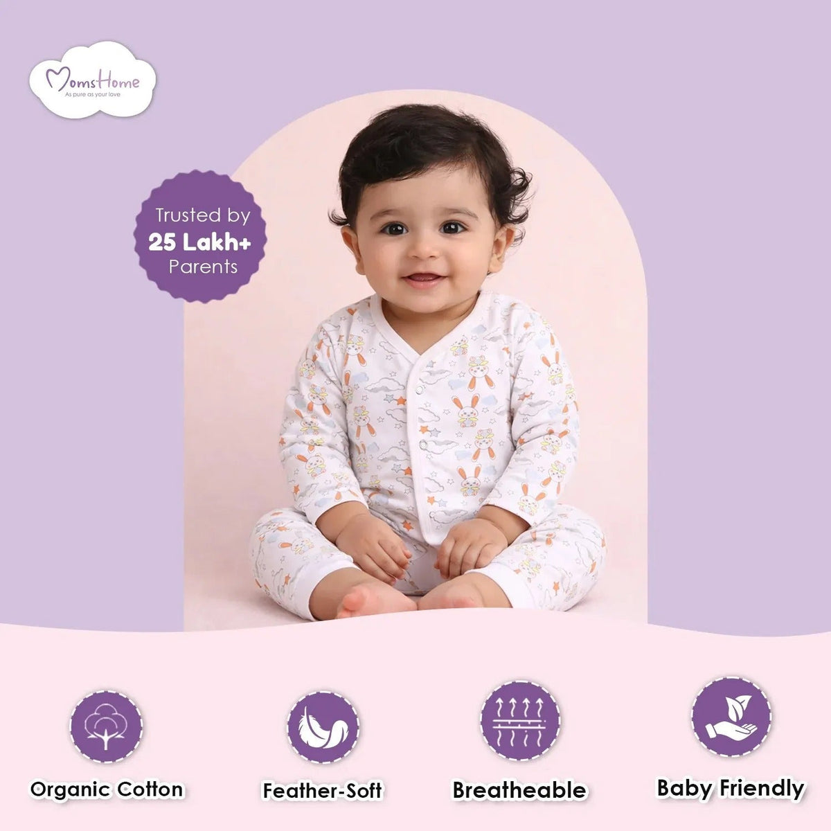 Bunny Organic Cotton Baby Shirt & Trousers