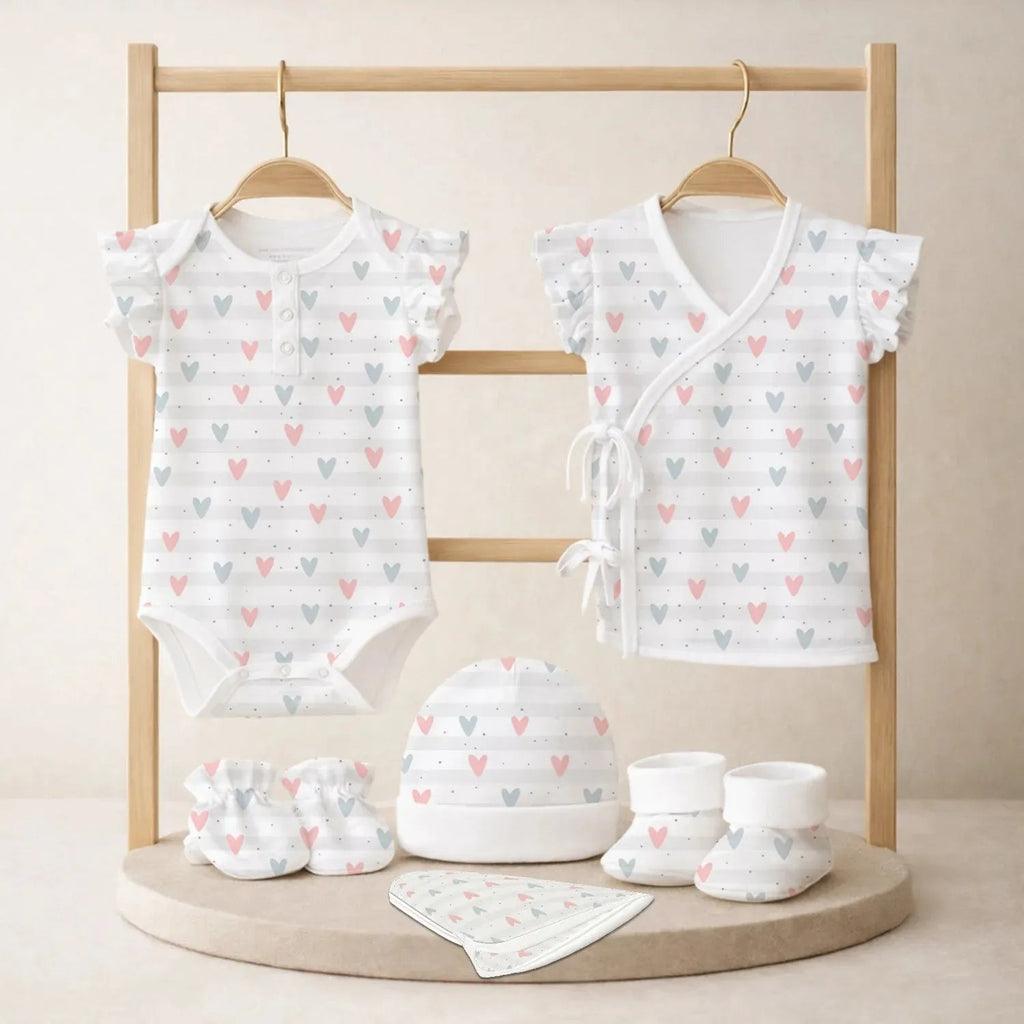 Organic Cotton Newborn Gift Set - 6 Pieces