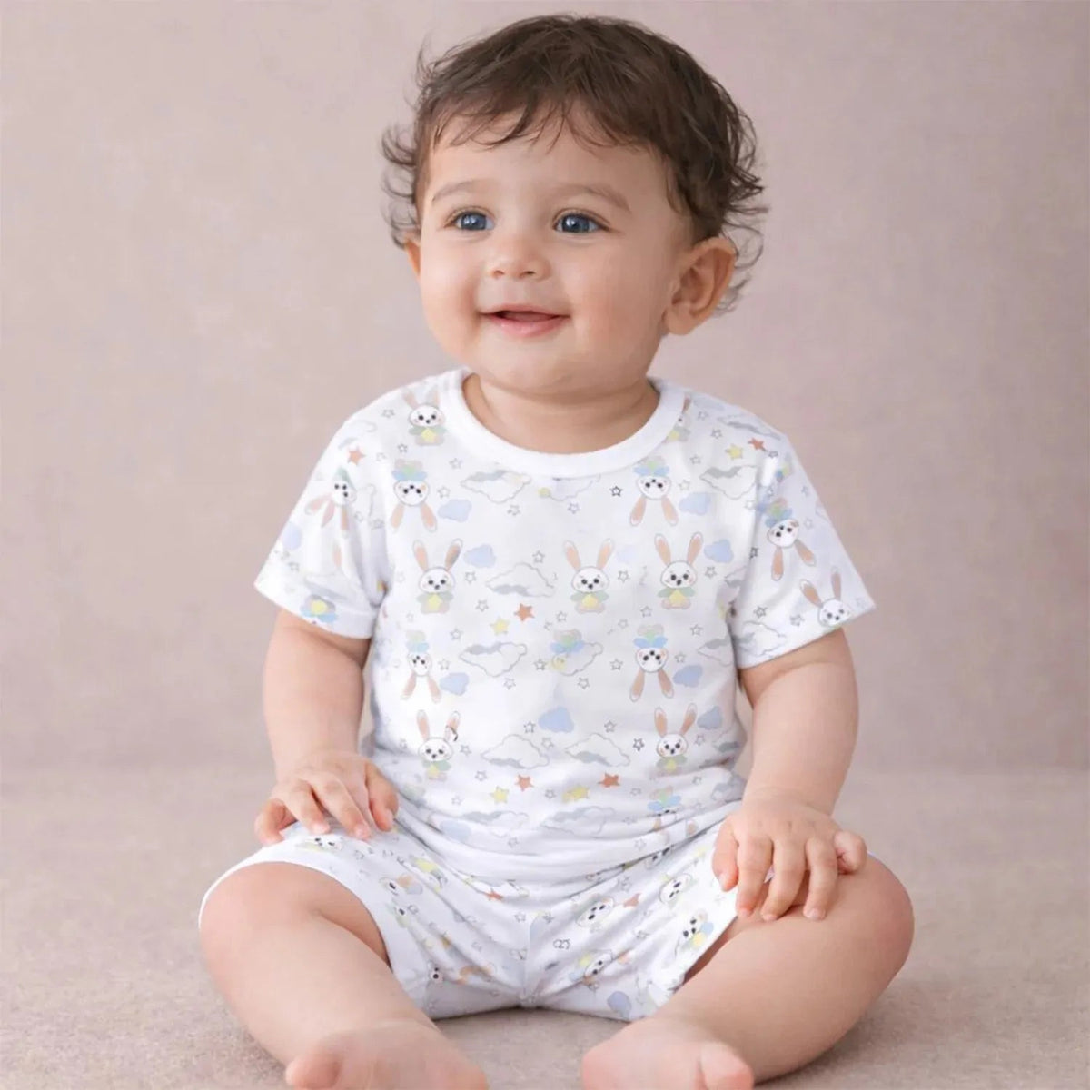 Bunny Organic Cotton Kids T-Shirt & Shorts Set