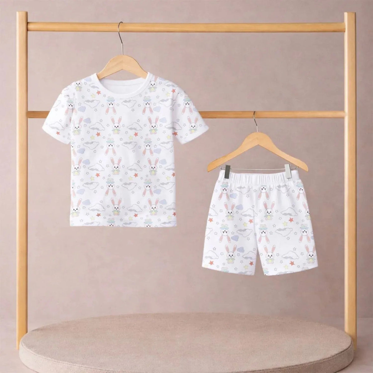 Bunny Organic Cotton Kids T-Shirt & Shorts Set