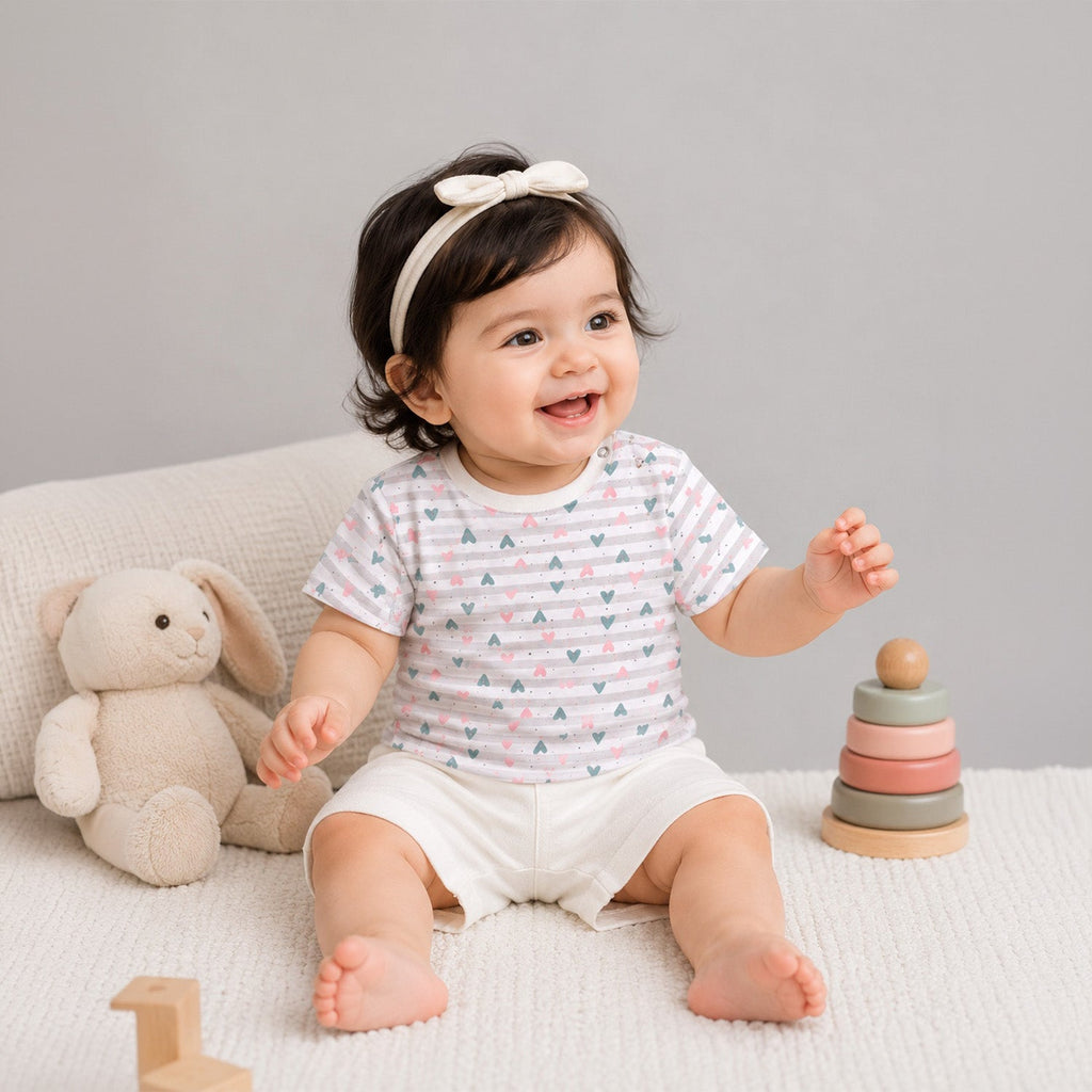 Little Heart & Bunny Kids T-Shirts - Pack of 2