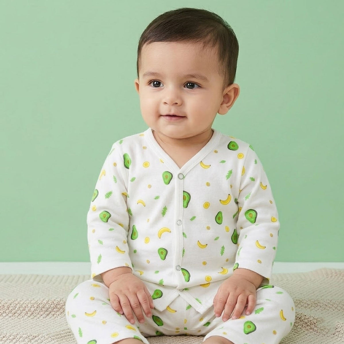 Avocado Organic Cotton Baby Shirt & Trousers