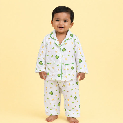 Avocado Organic Cotton Kids Night Suit