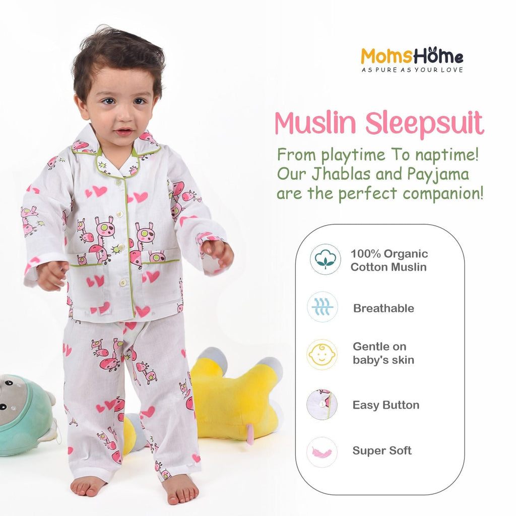 Avocado Organic Cotton Kids Night Suit