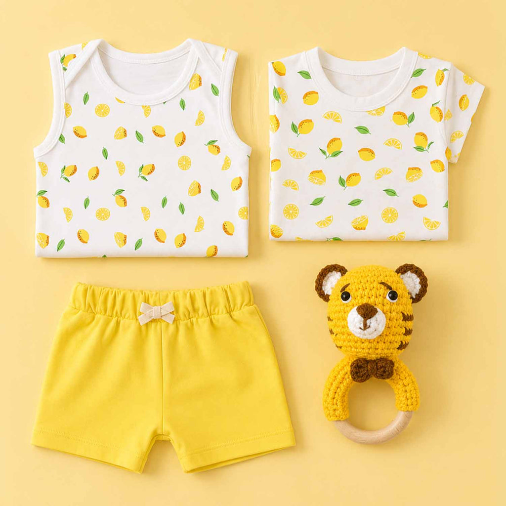 Lemon Baby Homecoming Gift Set - 4 Pieces