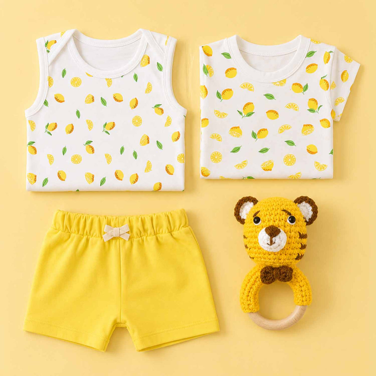 Lemon Baby Homecoming Gift Set - 4 Pieces