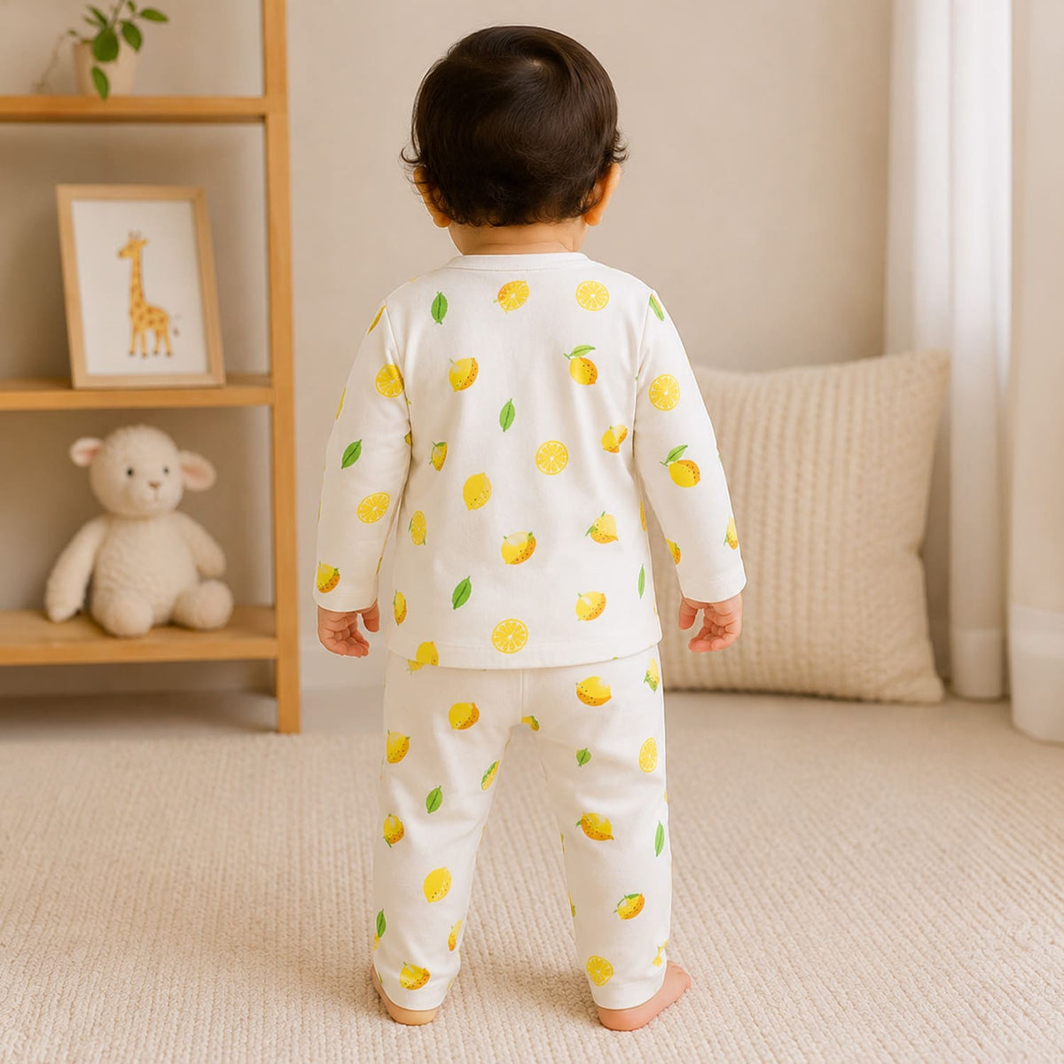 Lemon Organic Cotton Baby Shirt & Trousers