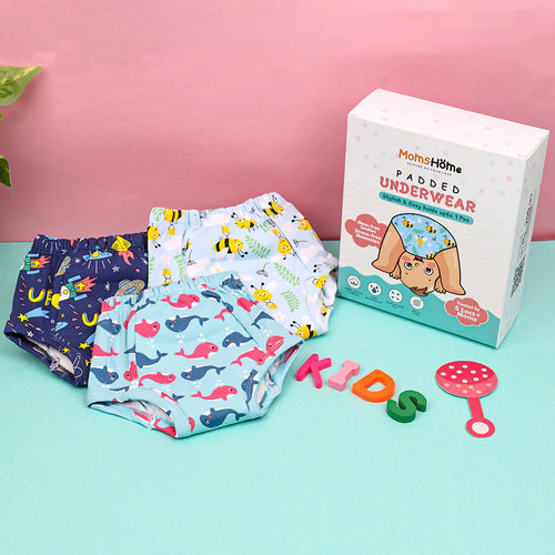 100% Cotton Unisex Baby Padded Underwear - Pack Of 1