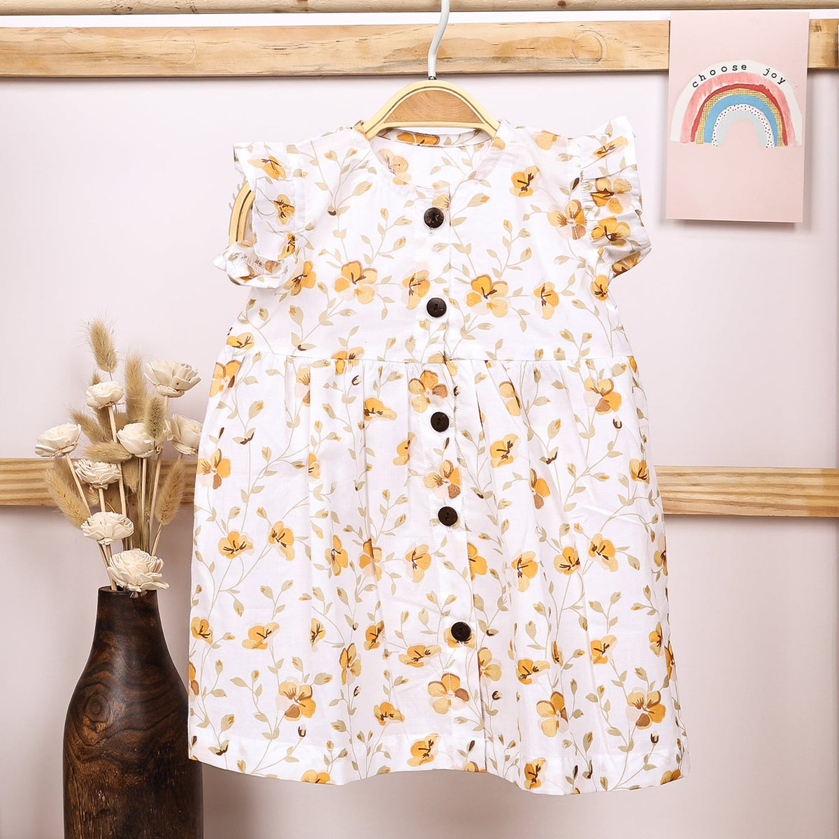 Baby Girl Organic Cotton Sleeveless Frock - Bloom