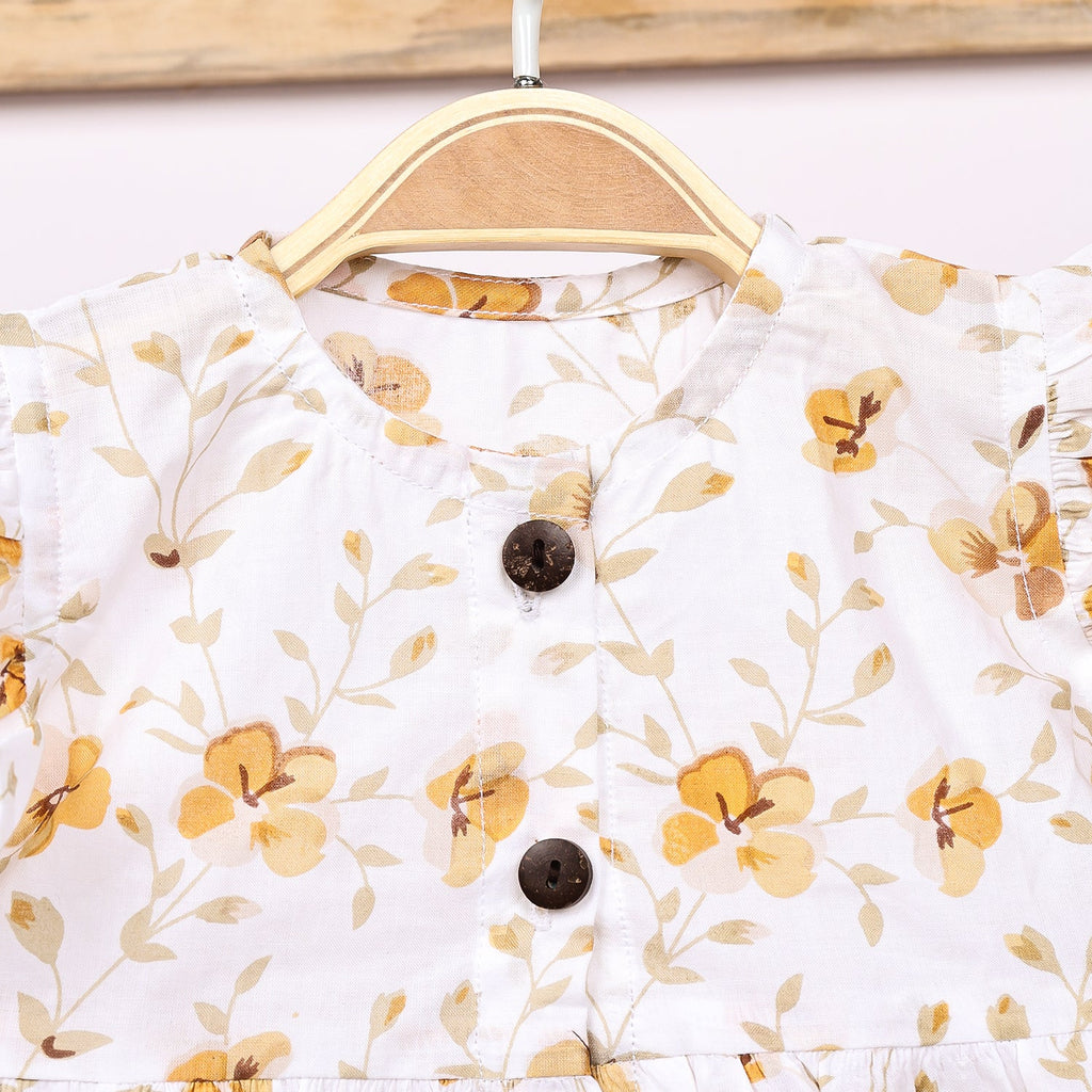 Baby Girl Organic Cotton Sleeveless Frock - Bloom