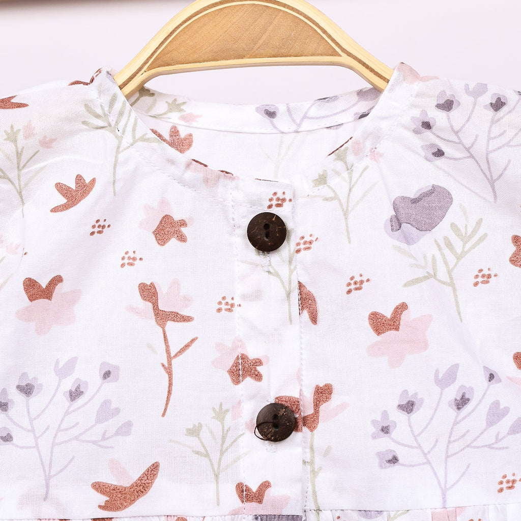 Baby Girl Organic Cotton Sleeveless Frock - Blossom