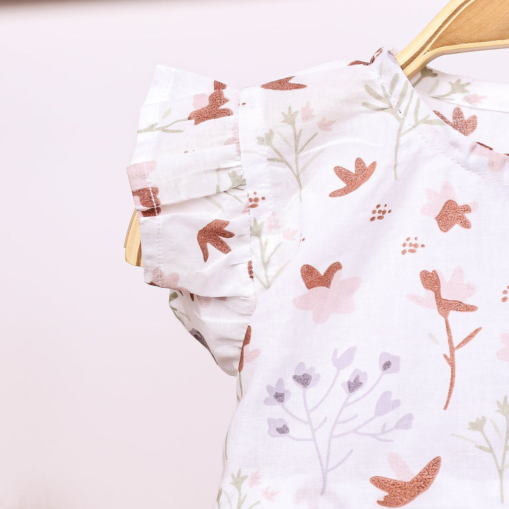 Baby Girl Organic Cotton Sleeveless Frock - Blossom