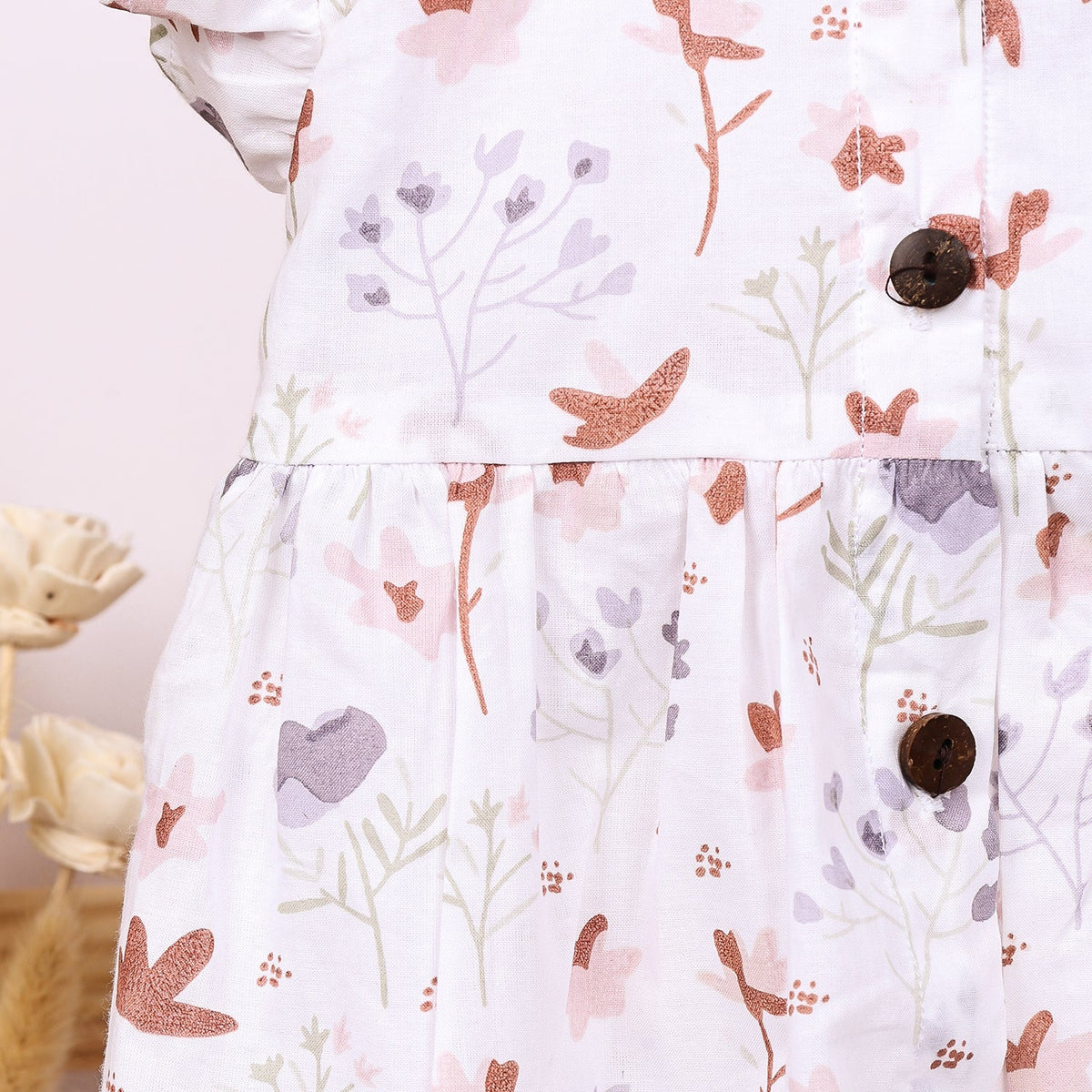 Baby Girl Organic Cotton Sleeveless Frock - Blossom