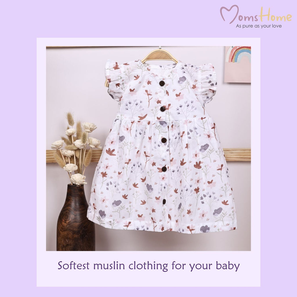 Baby Girl Organic Cotton Sleeveless Frock - Blossom