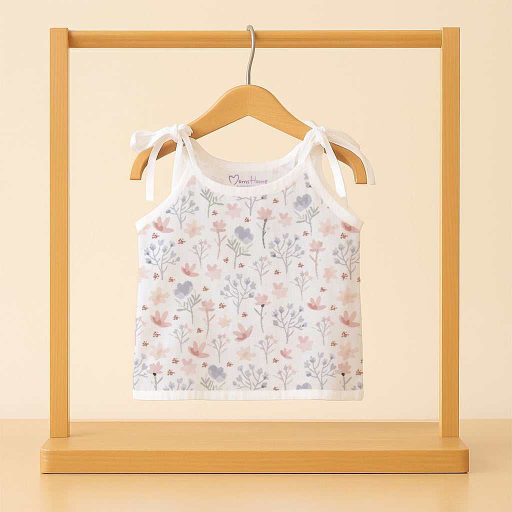 Baby Organic Cotton Knot type Jhabla - Blossom