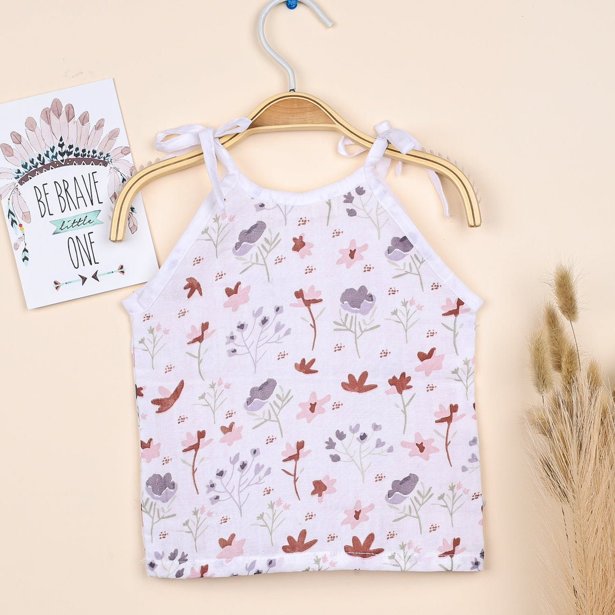 Baby Organic Cotton Knot type Jhabla - Blossom