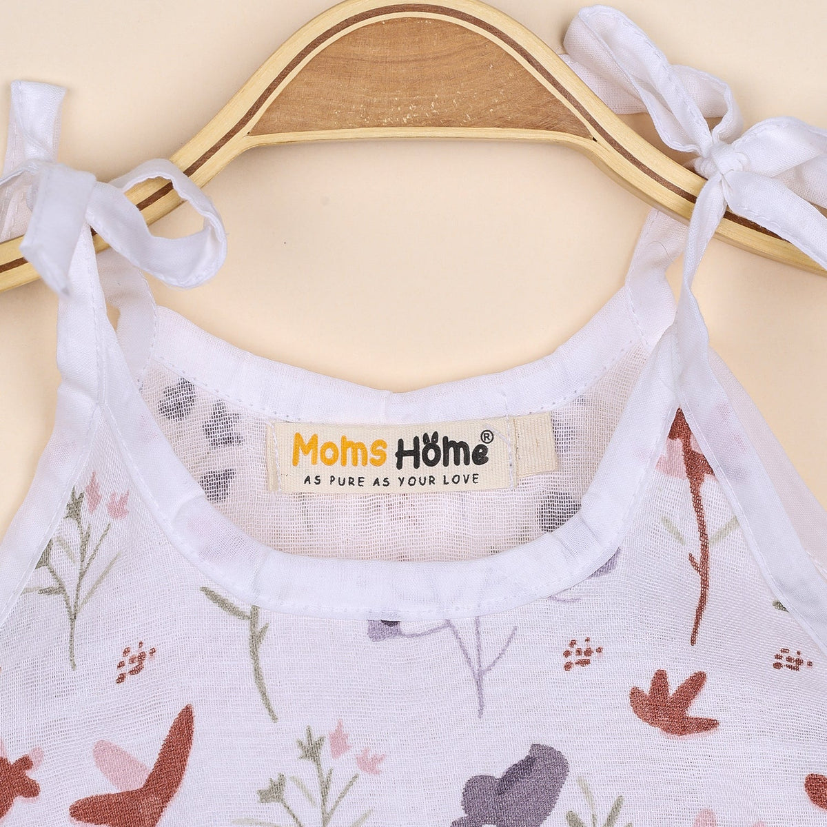Baby Organic Cotton Knot type Jhabla - Blossom