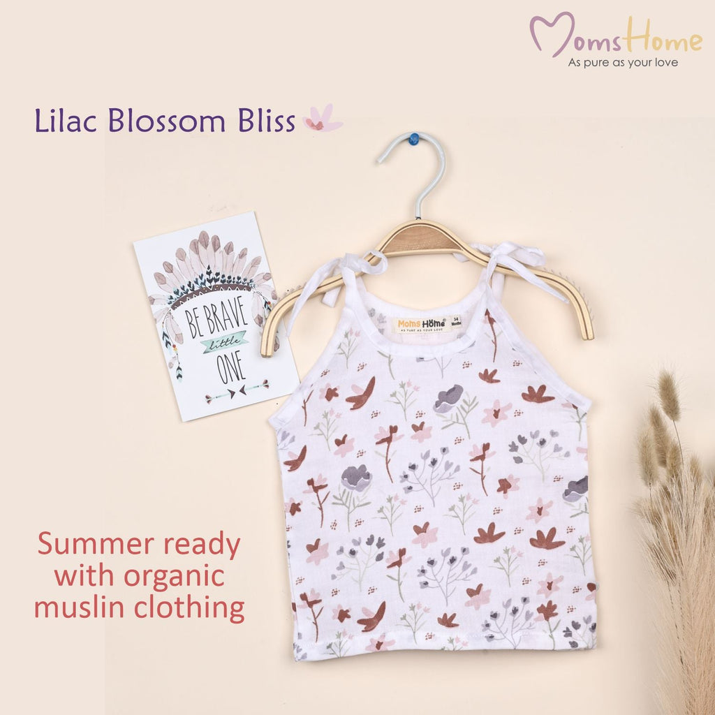 Baby Organic Cotton Knot type Jhabla - Blossom