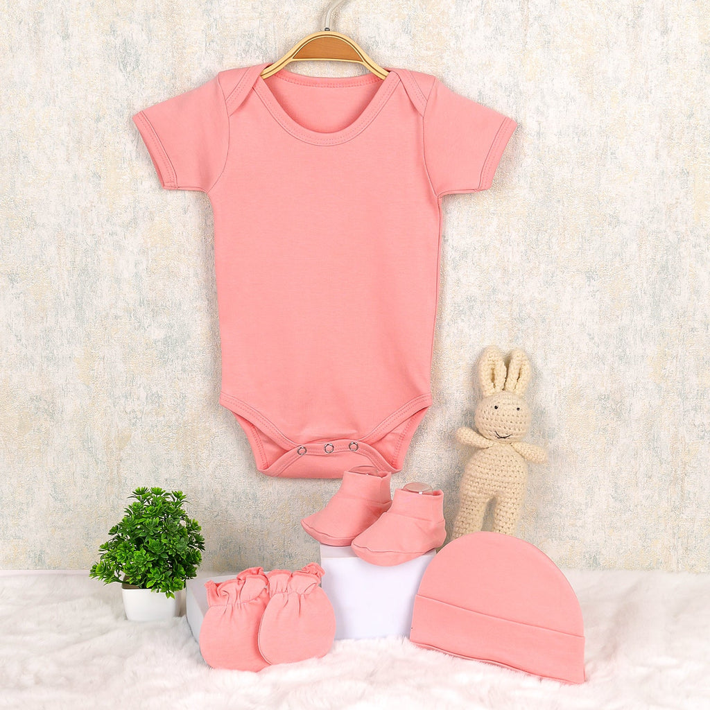 Organic Cotton Baby Onesies Gift Set - 4 Pieces