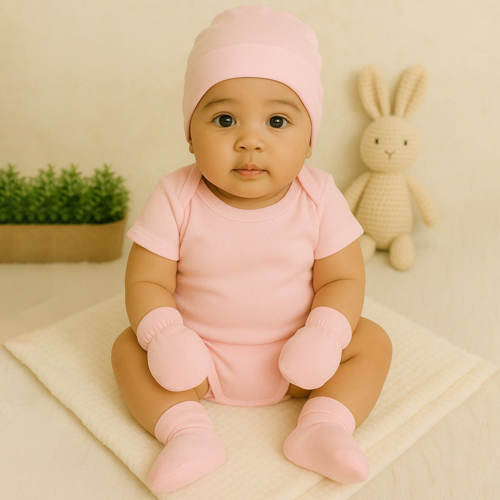 Organic Cotton Baby Onesies Gift Set - 4 Pieces
