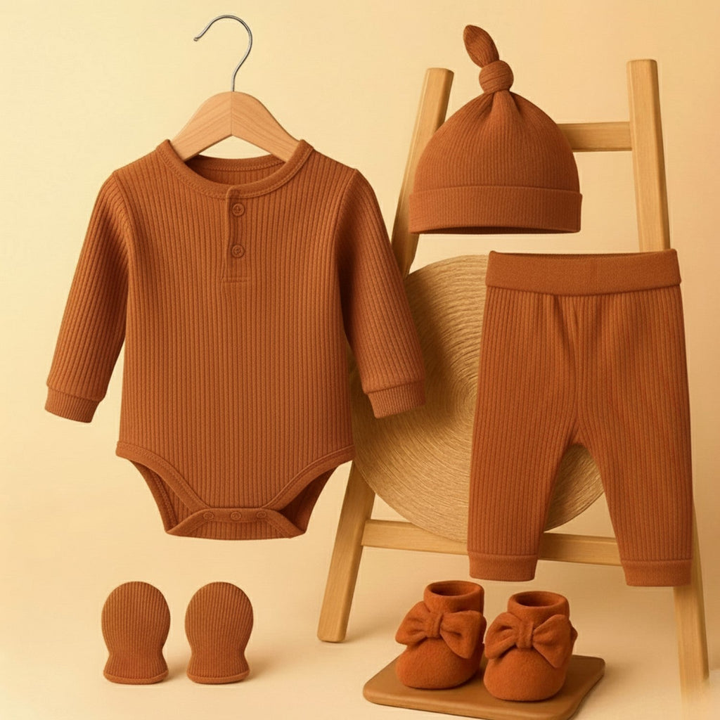 Organic Cotton Baby Gift Set - 5 Pieces
