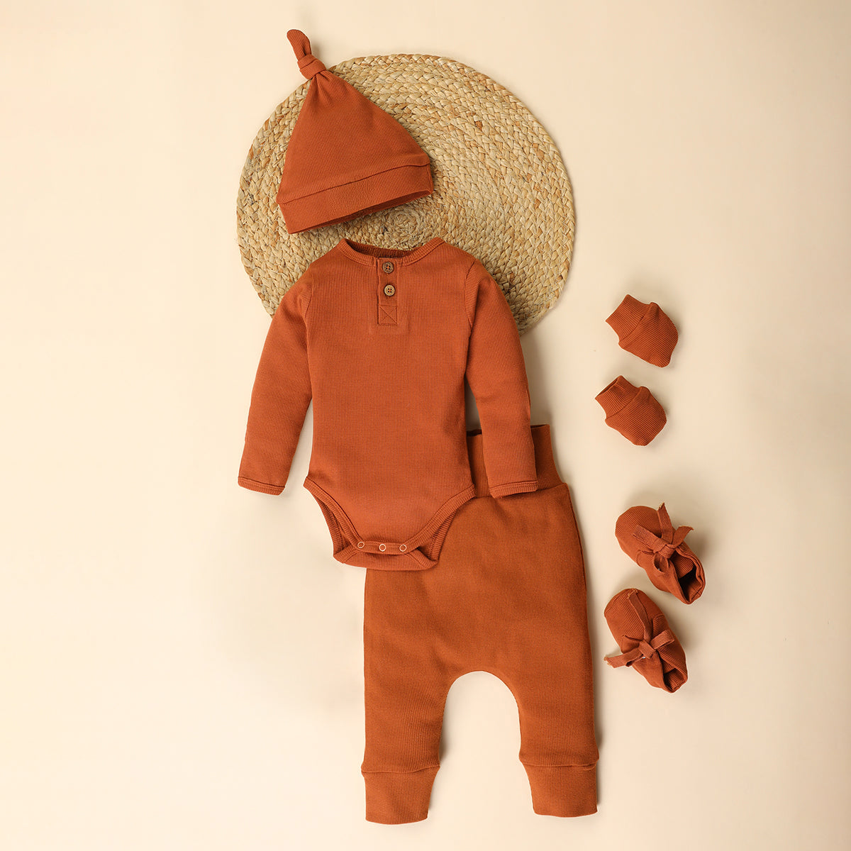Organic Cotton Baby Gift Set - 5 Pieces