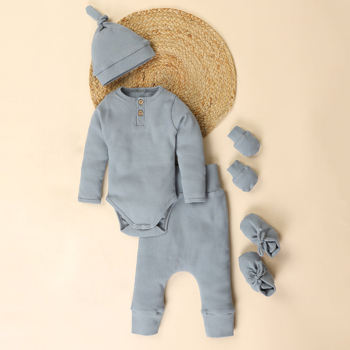 Organic Cotton Baby Gift Set - 5 Pieces