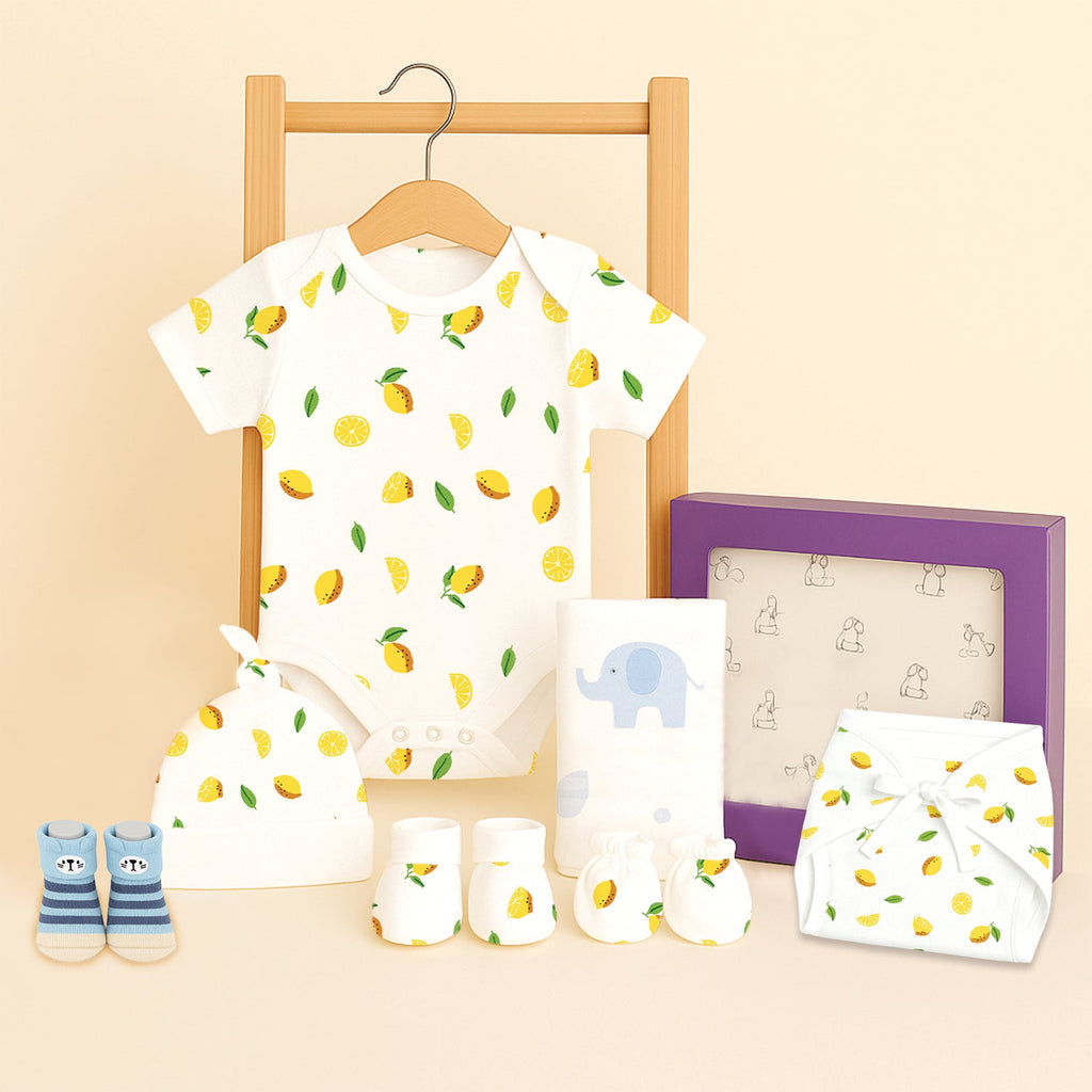 Lemon Baby Essentials Gift Set - 7 Pieces