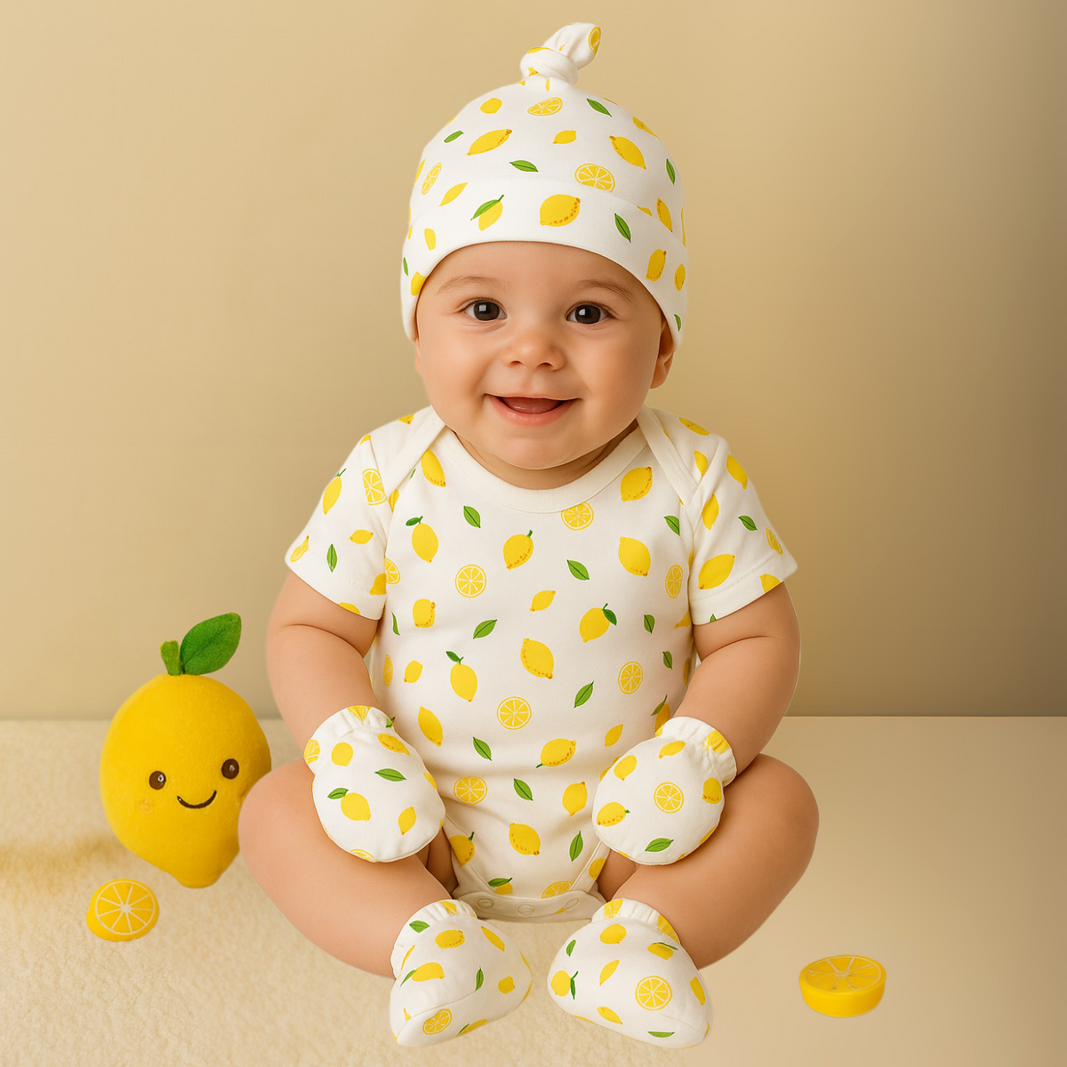 Lemon Baby Essentials Gift Set - 7 Pieces