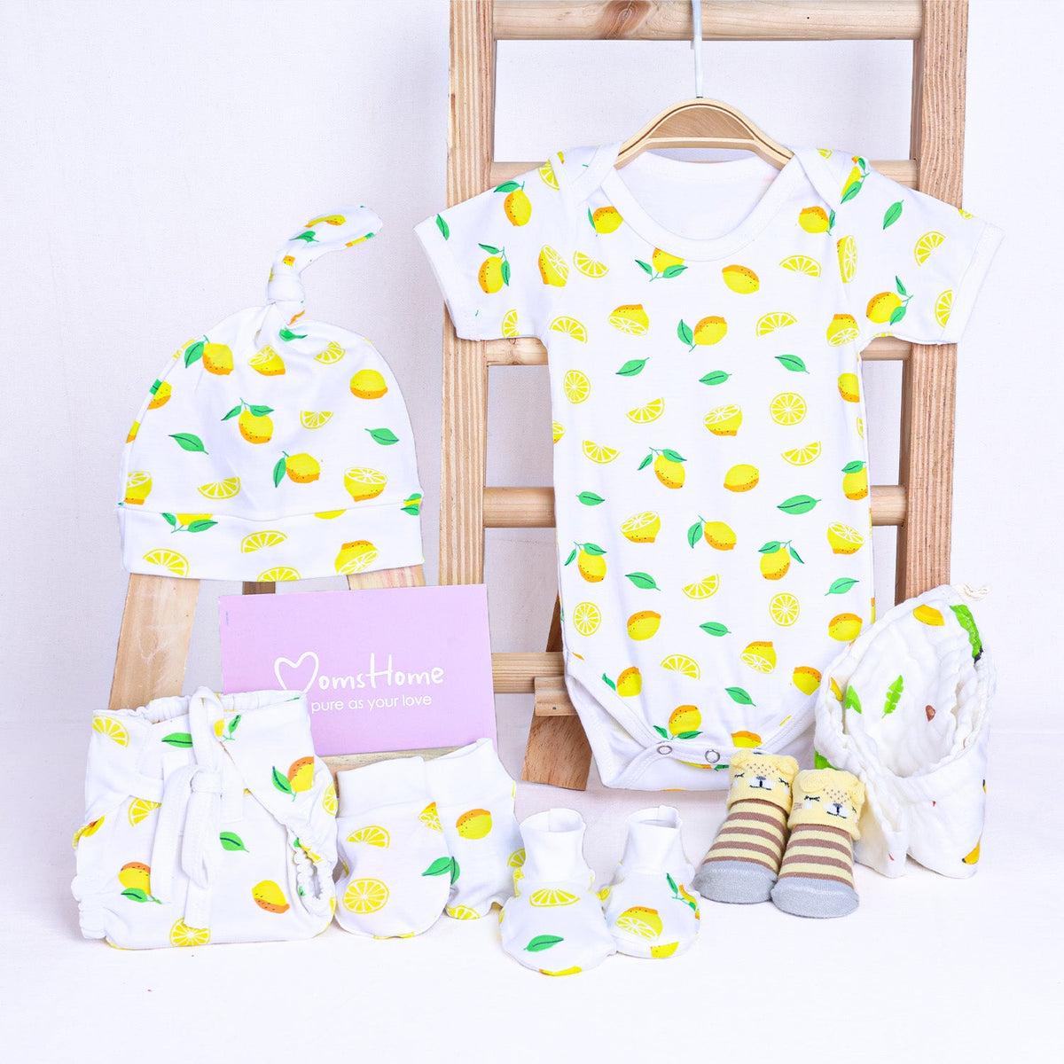 Lemon Baby Essentials Gift Set - 7 Pieces