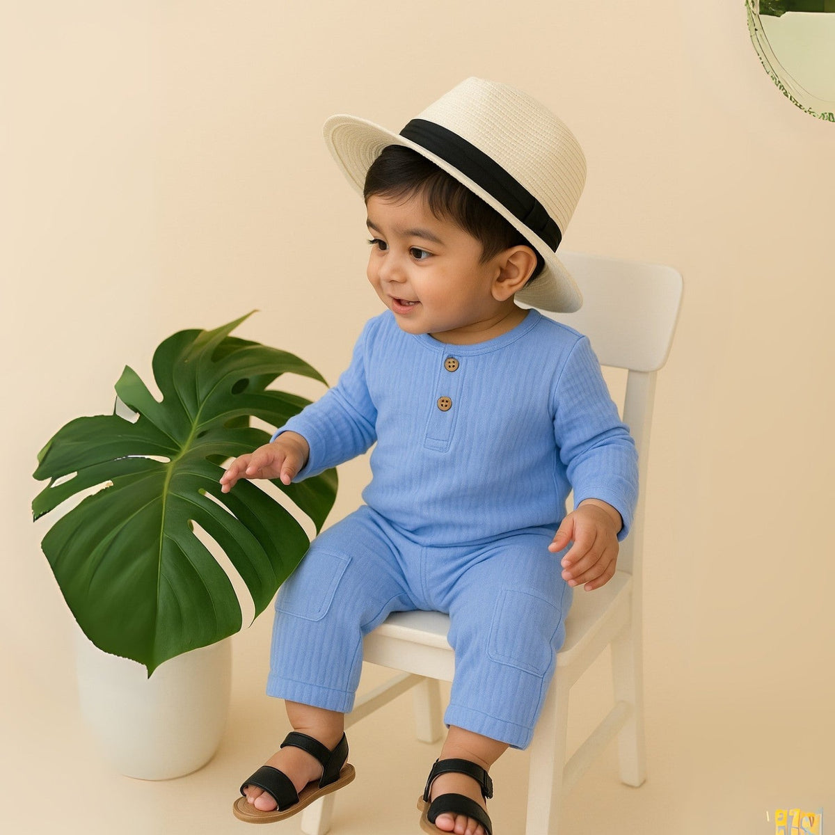 Organic Cotton Kids Shirt & Trousers Set
