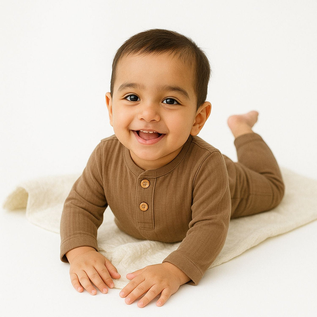 Organic Cotton Kids Shirt & Trousers Set