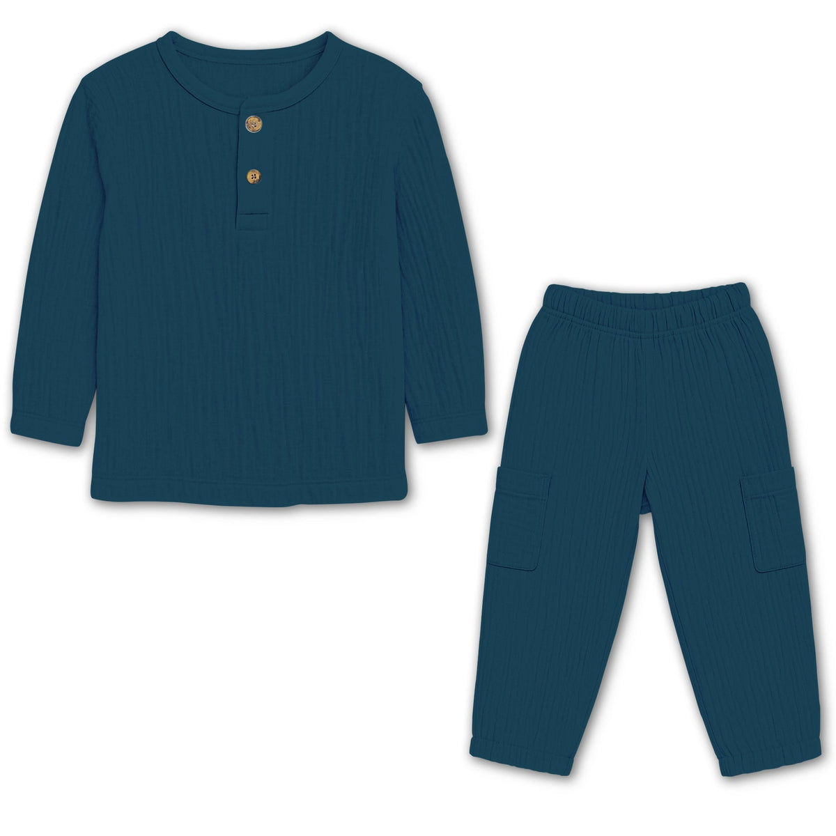 Organic Cotton Kids Shirt & Trousers Set