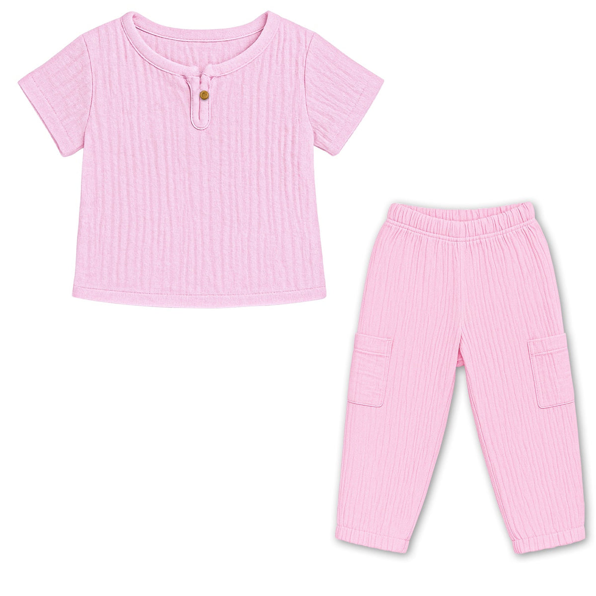 Organic Cotton Kids T-Shirt & Trousers Set
