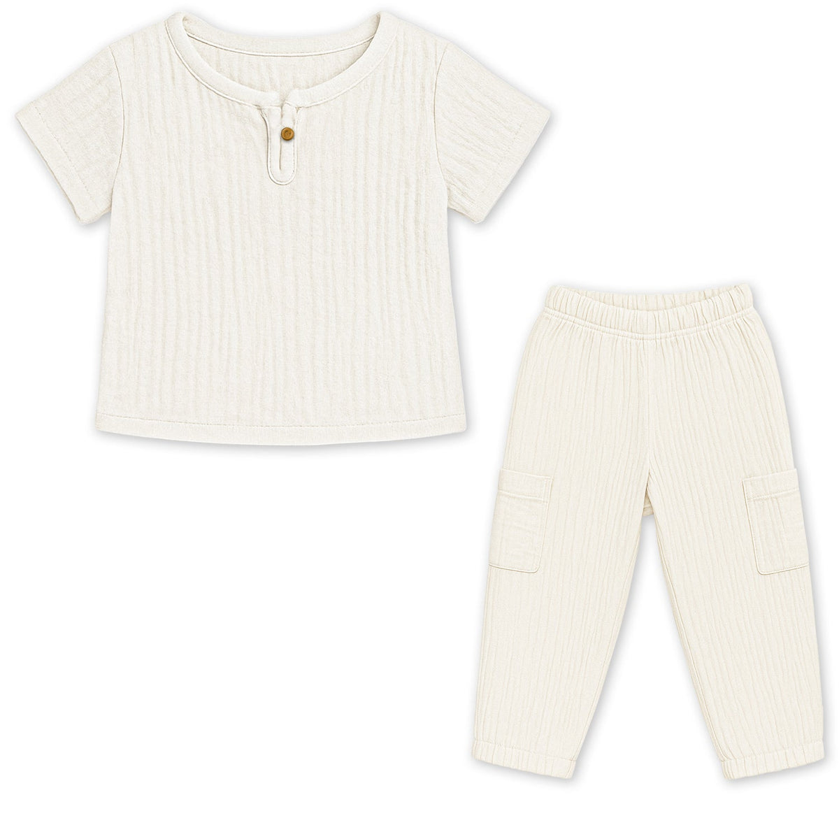 Organic Cotton Kids T-Shirt & Trousers Set