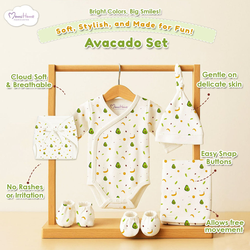 Avocado Baby Clothing Gift Set - 6 Pieces