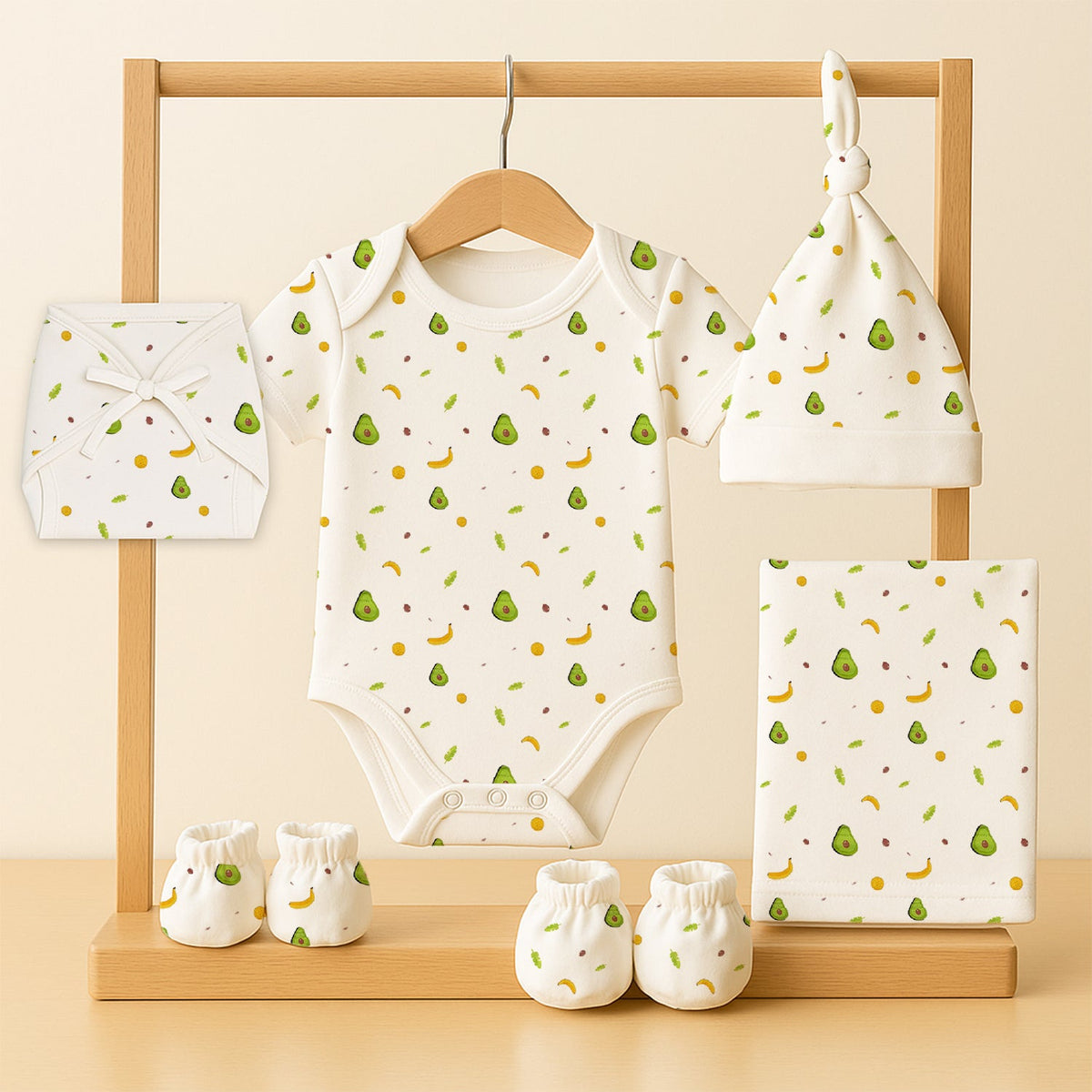 Avocado Newborn Summer Gift Set - 6 Pieces