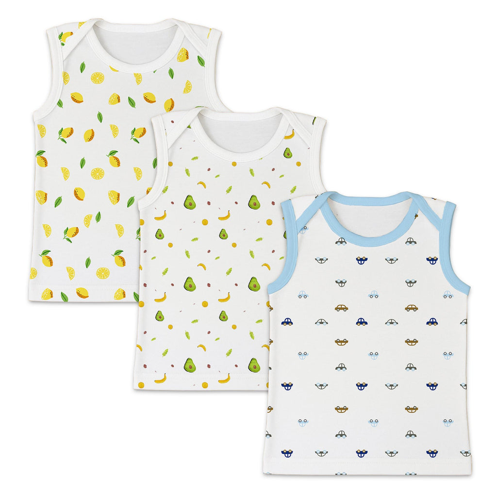 Organic Cotton Baby Vests - Pack of 3