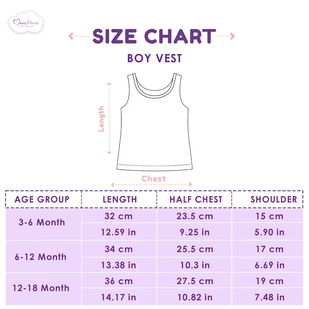 Organic Cotton Baby Vests - Pack of 3