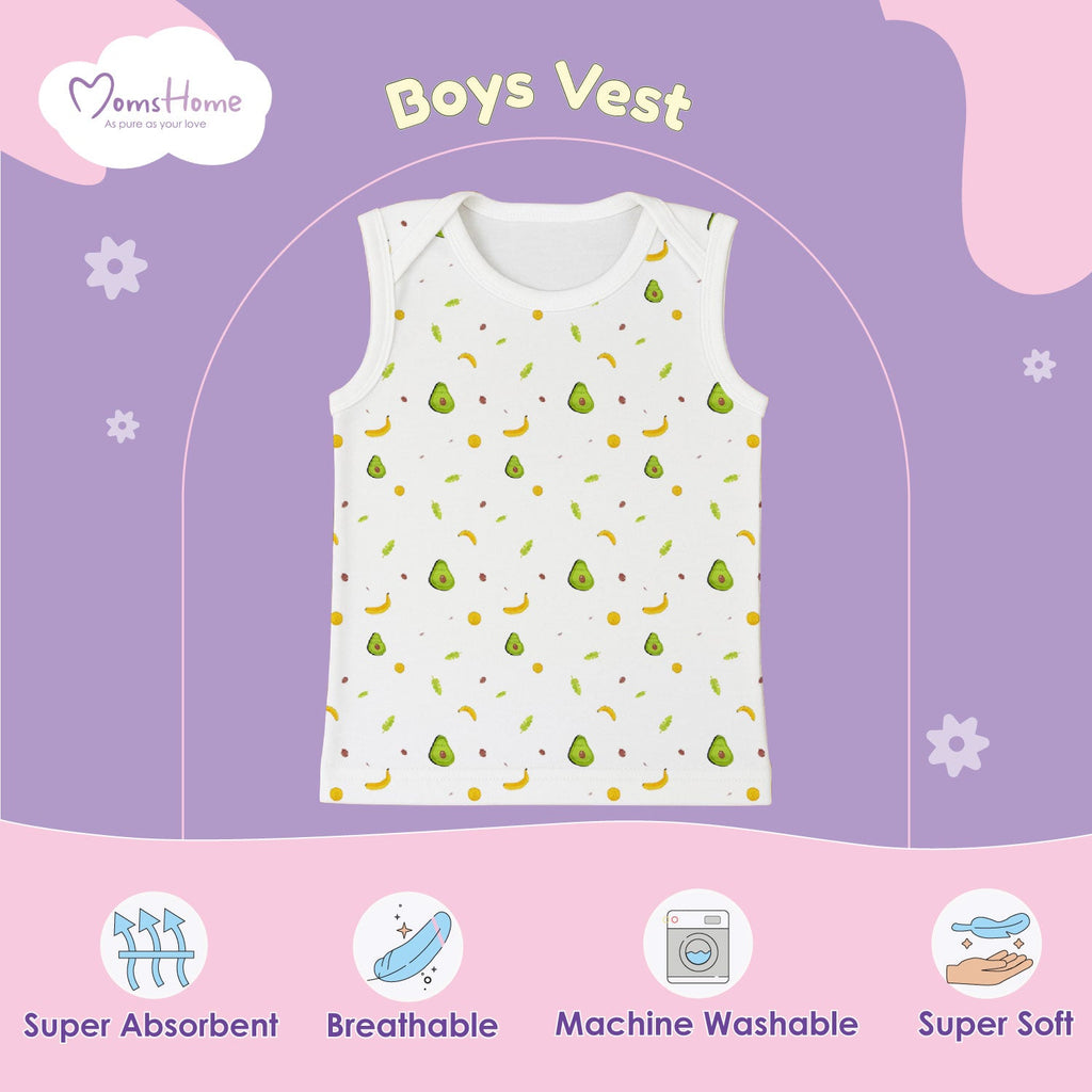 Organic Cotton Baby Vests - Pack of 3