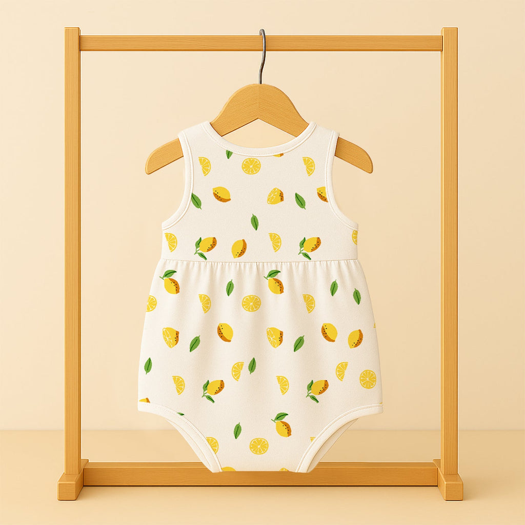 Girls Organic Cotton Frock Onesies - Pack of 2