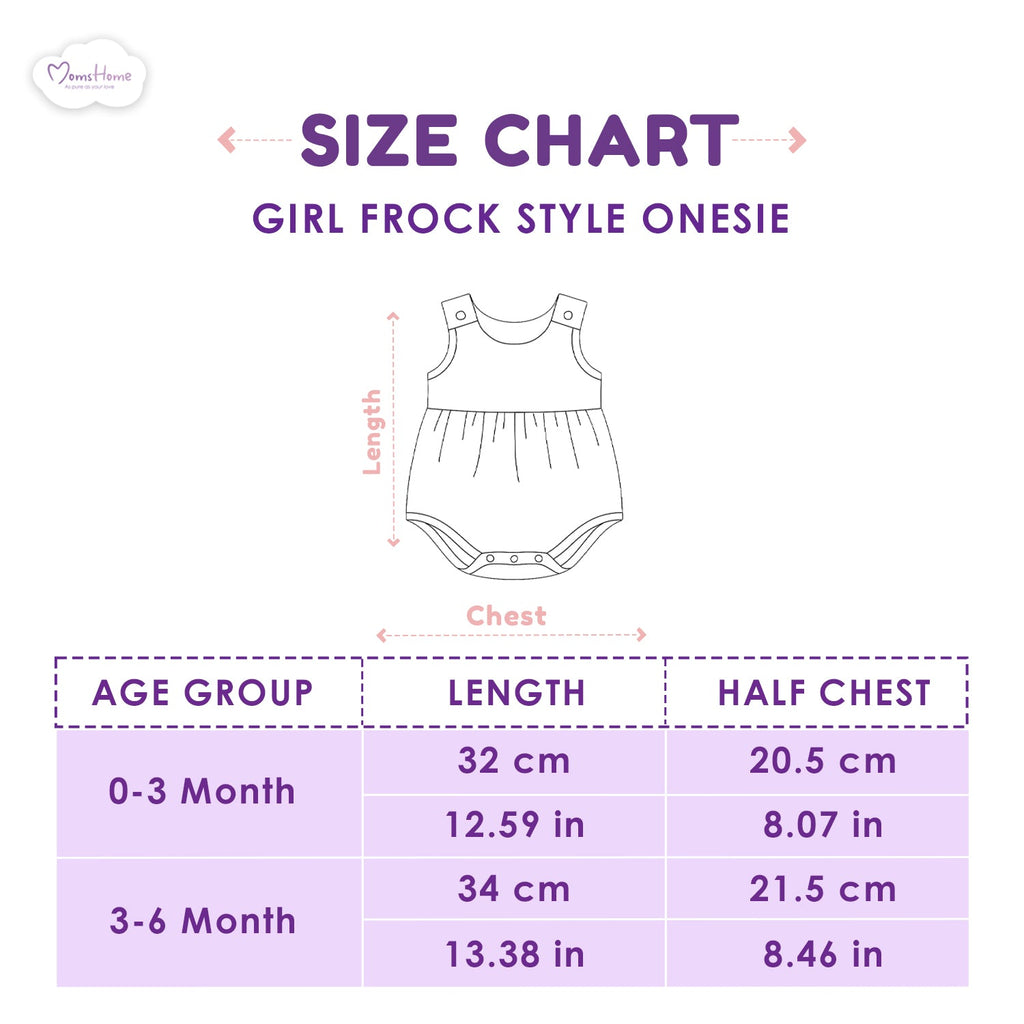 Girls Organic Cotton Frock Onesies - Pack of 2
