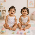 Girls Organic Cotton Sleeveless Vests - Pack of 2